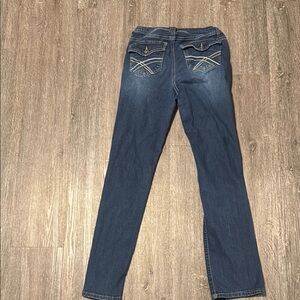 Dark wash eclipse baby boot jeans